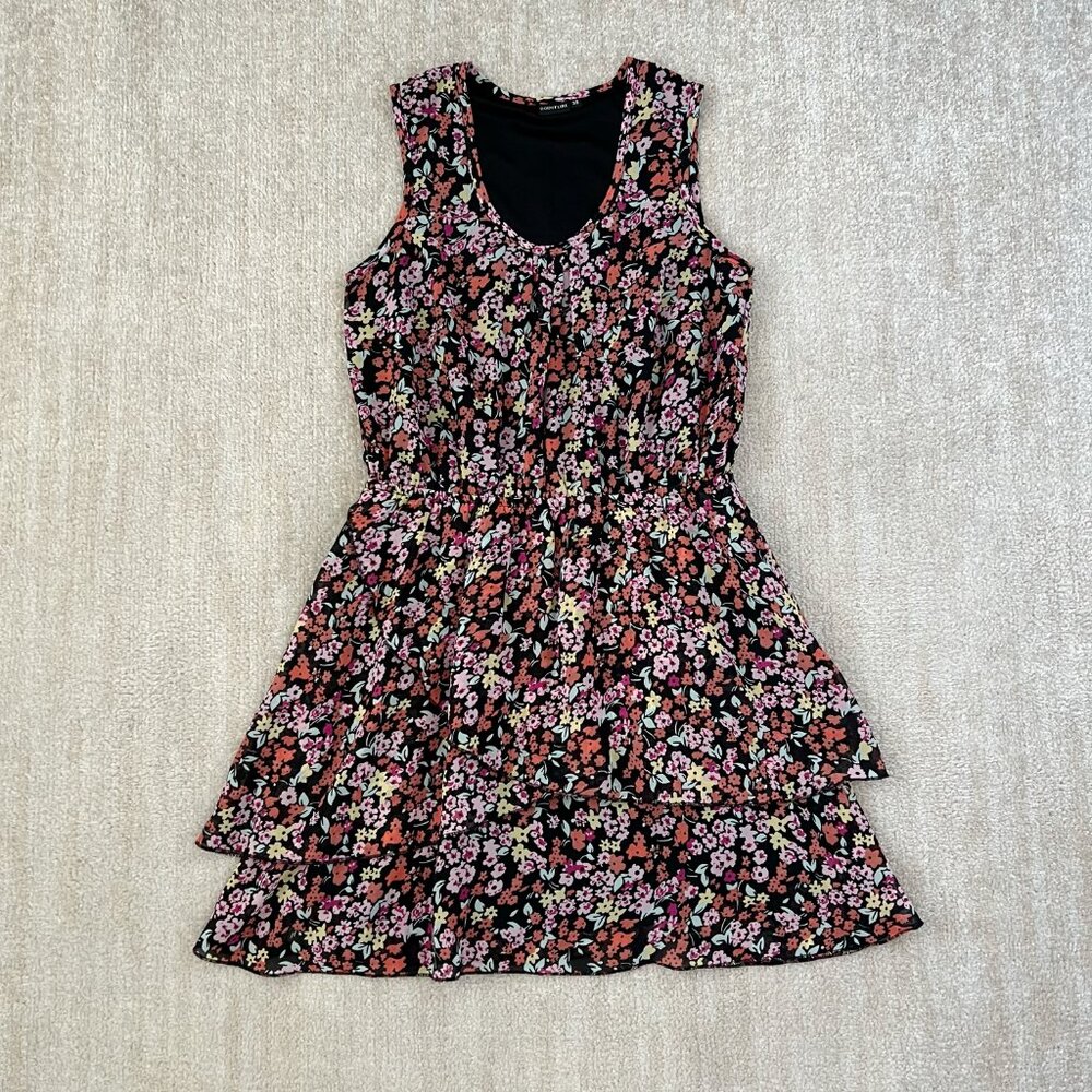 Bodyflirt Floral Tiered Ruffle Boho Summer Sleeveless Dress 6